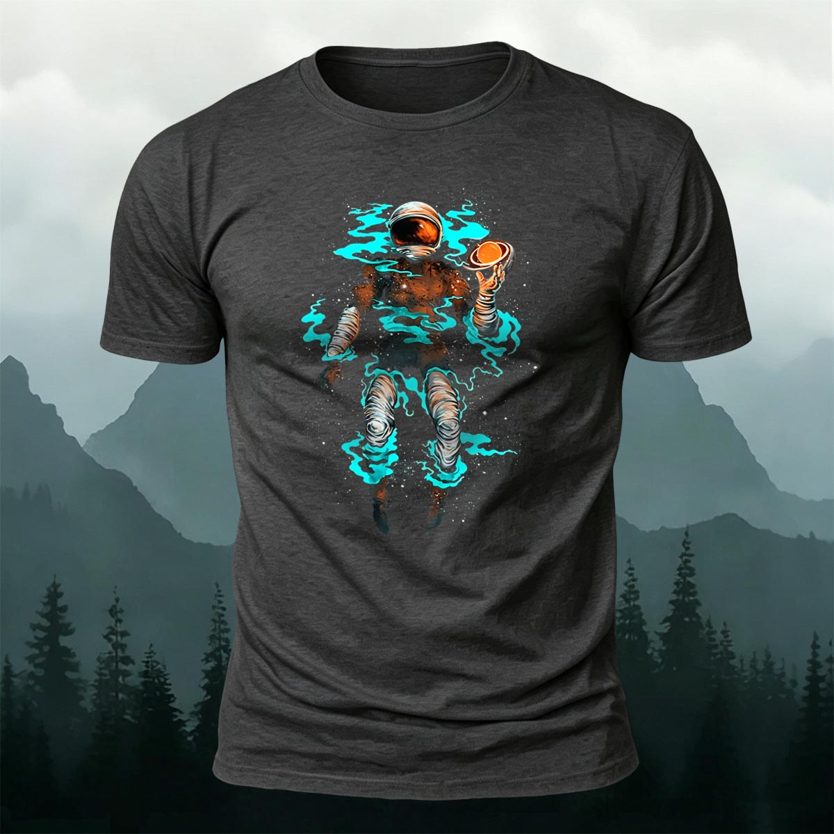 Astronaut Graphic Fashion Premium Cotton T-Shirt