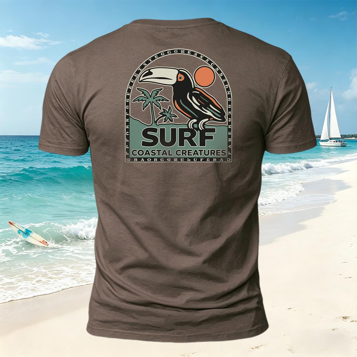 Toucan Tropical Coastal Casual Breathable T-Shirt