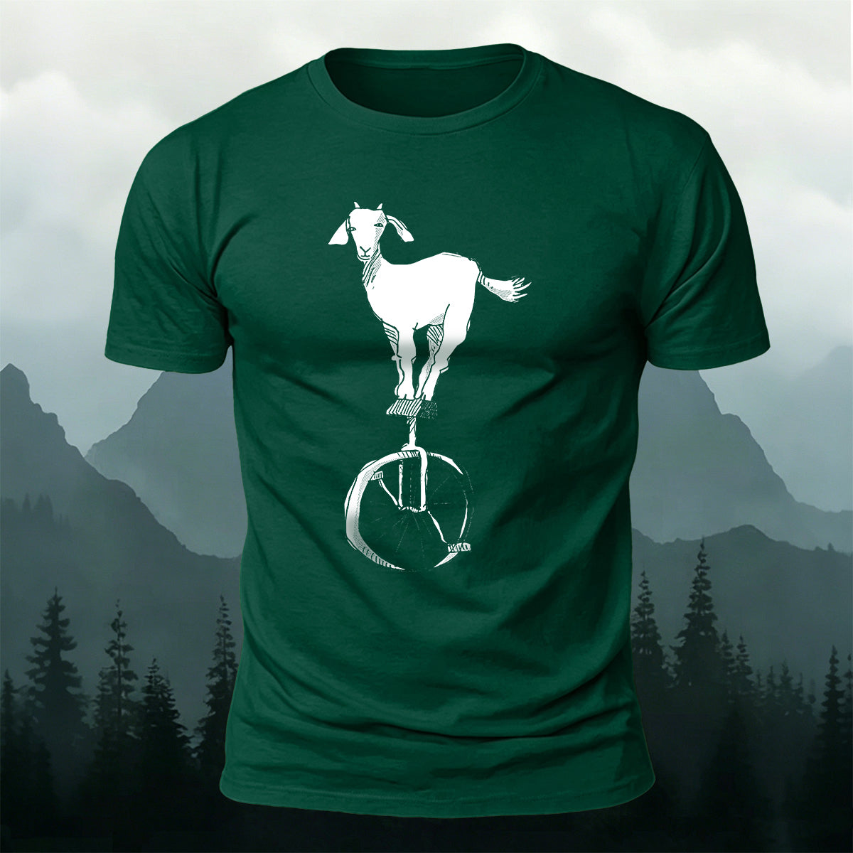 Goat Acrobatics Print Outdoor Versatile T-Shirt