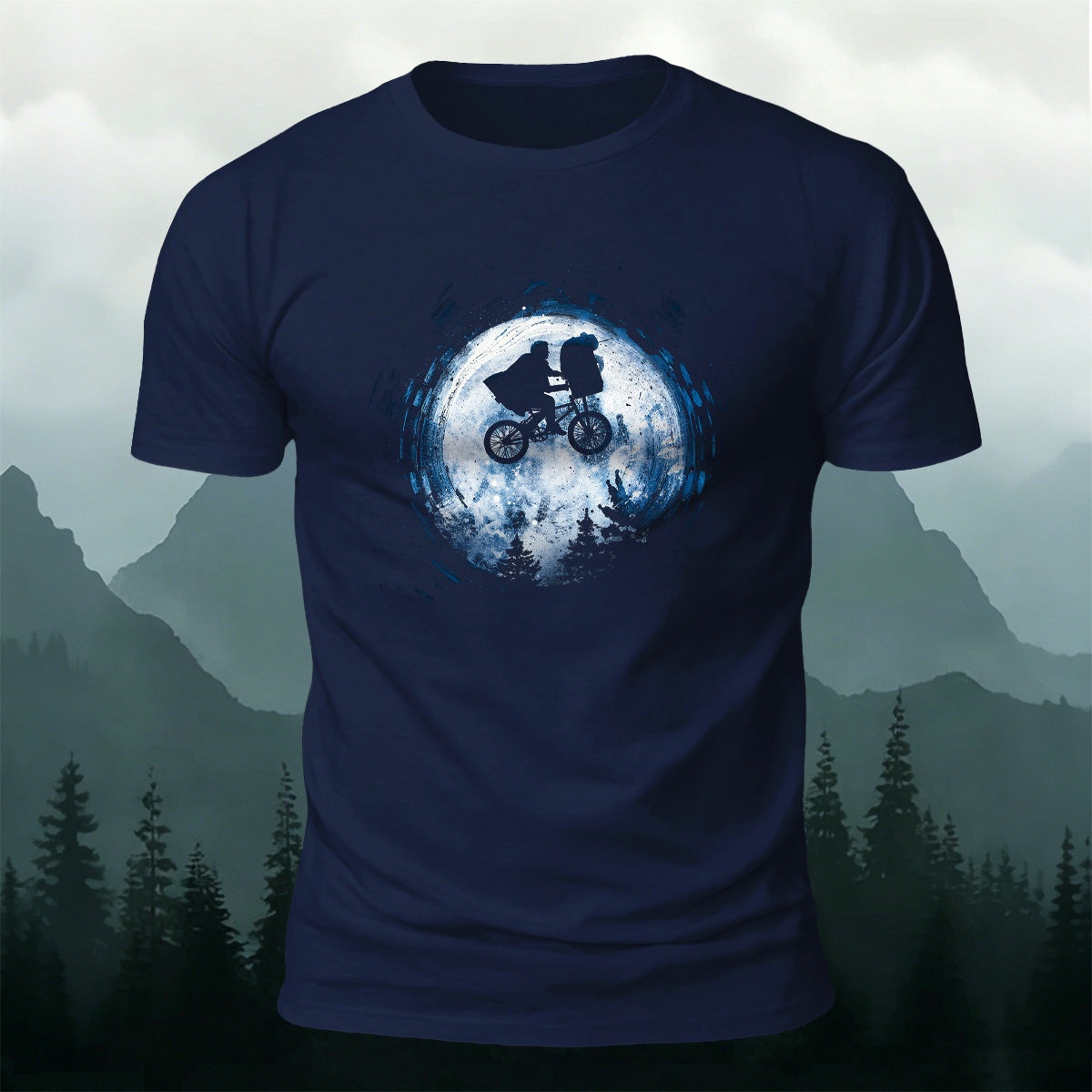 Outdoor Cycling Print 100% Cotton Casual Tee