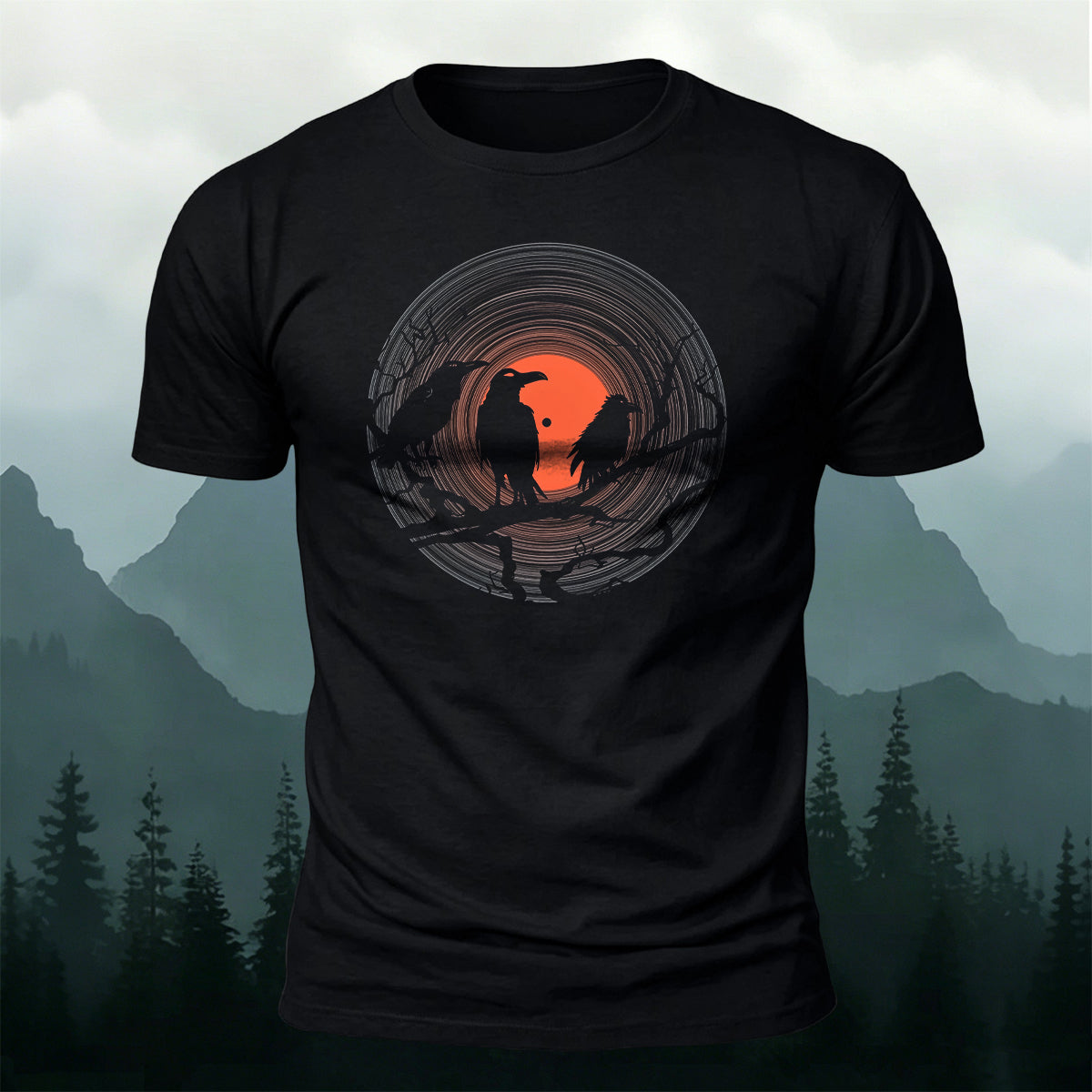 Music Bird Creative Print Casual Premium Cotton Tee