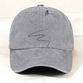 Minimalist Cycling Enthusiast Printed Washed Baseball Cap