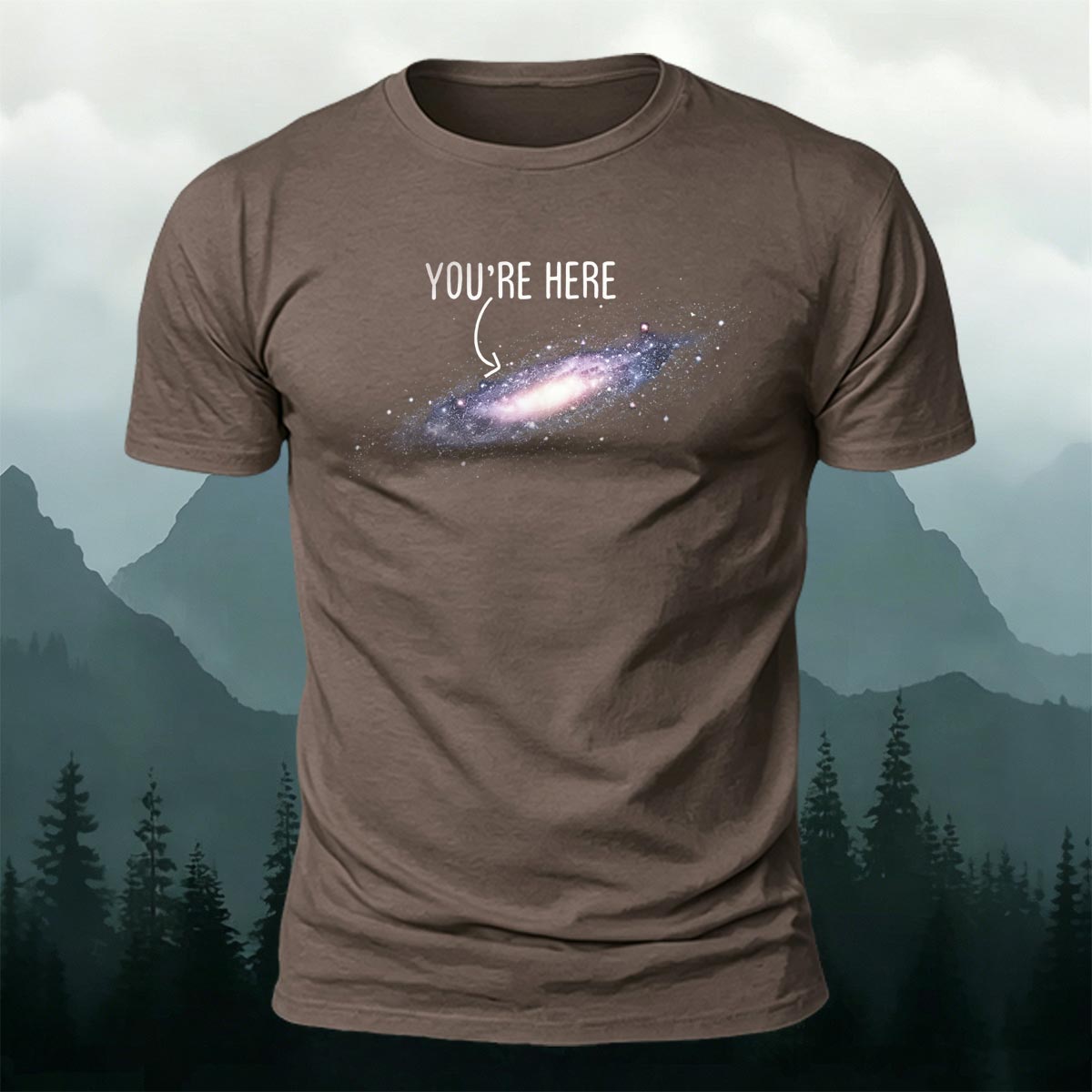 Galaxy Dream Print Casual Cotton T-Shirt