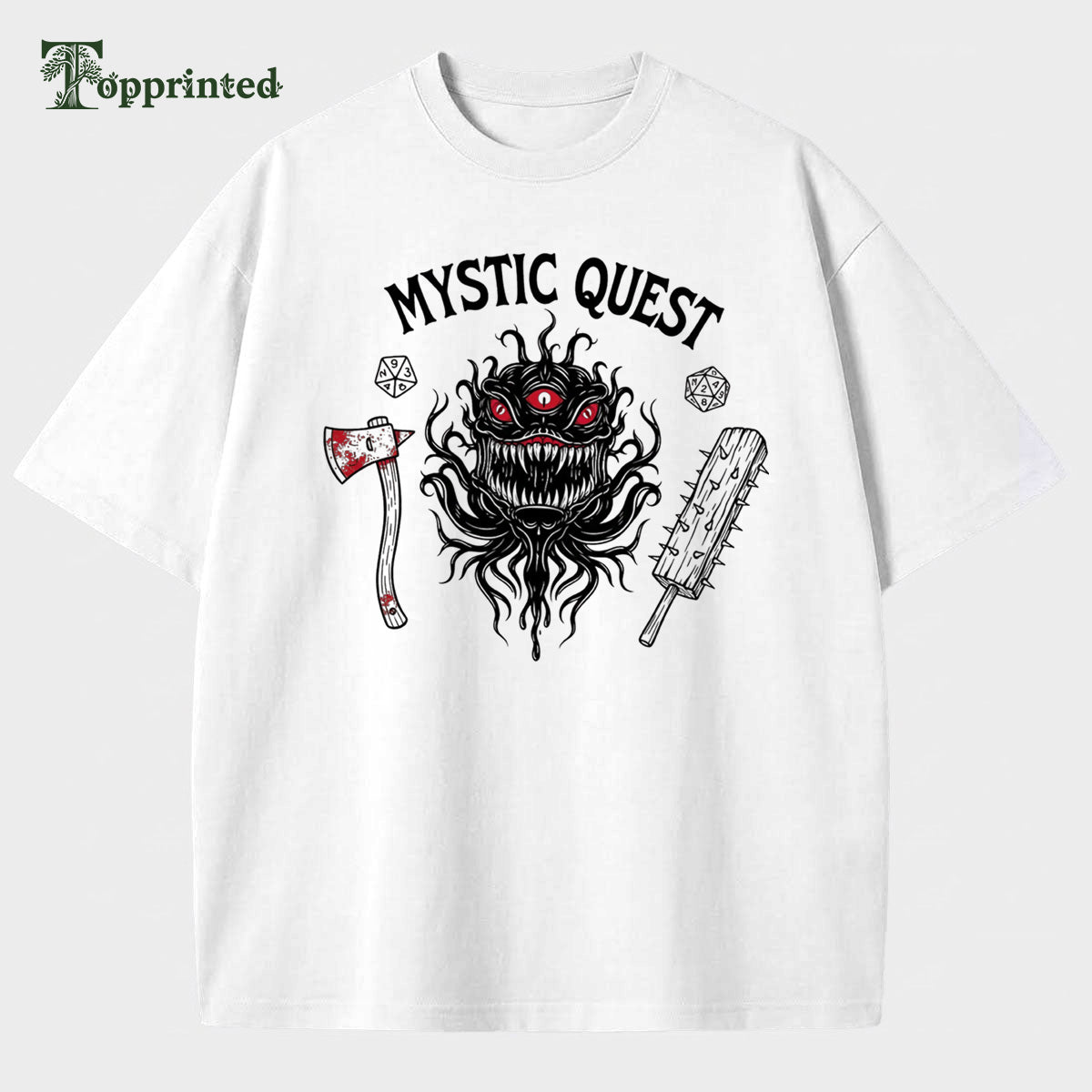 Mystic Quest Cotton Made Casual T-shirt