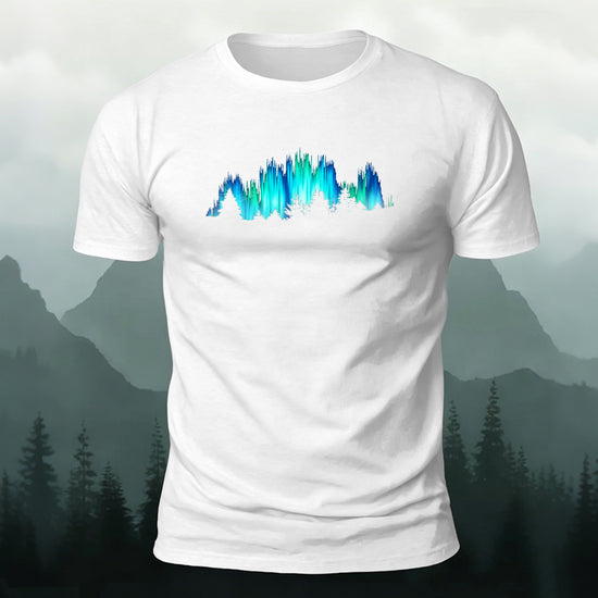 Gorgeous Night View Print Natural Style Breathable T-Shirt White
