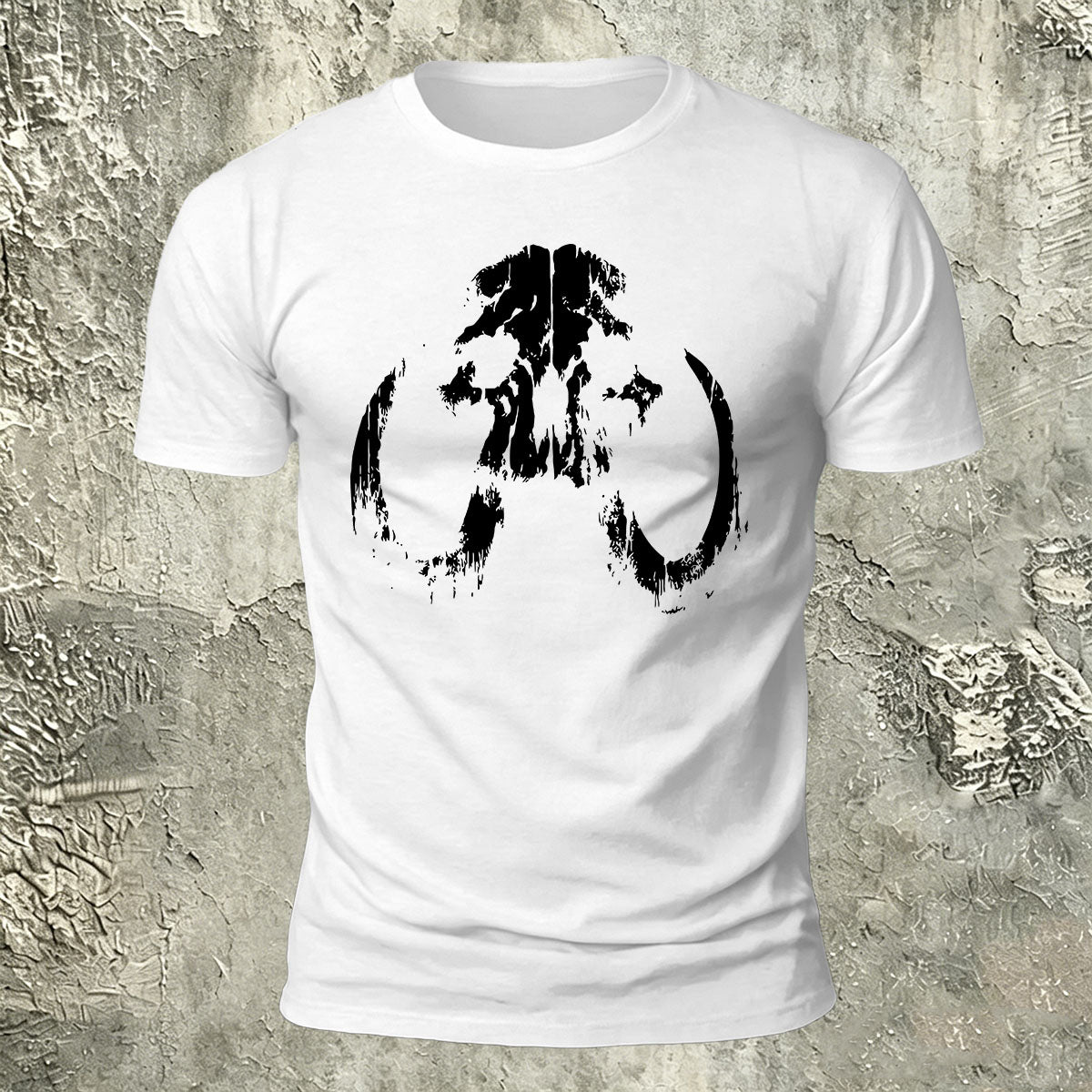 Lung Silhouette Print Cotton Crew-Neck T-Shirt