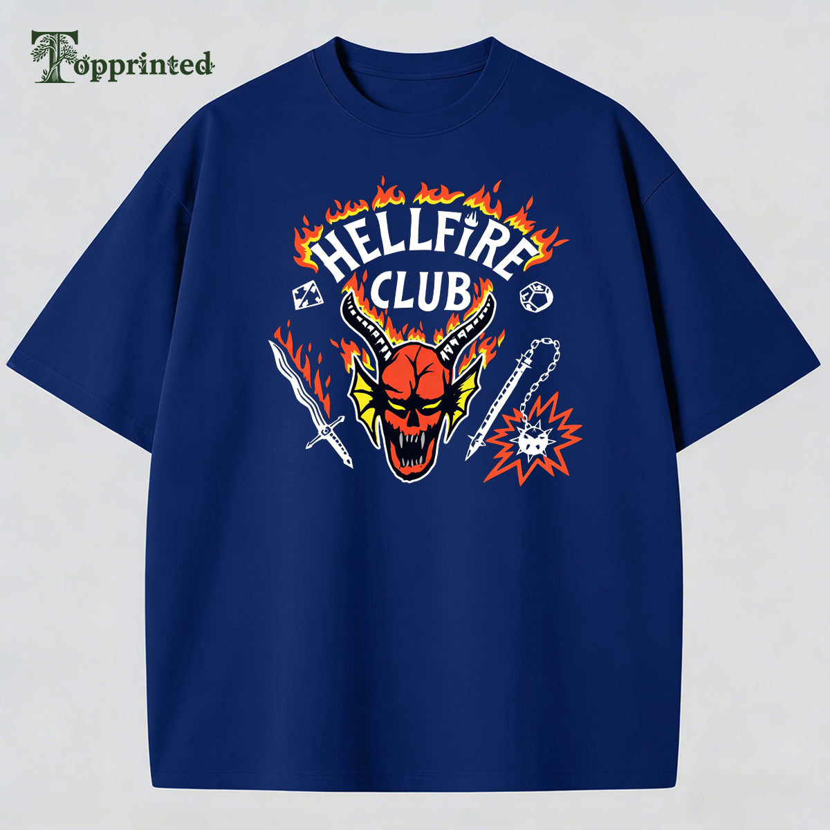 Hell Fire Club Casual Street Style T-shirt