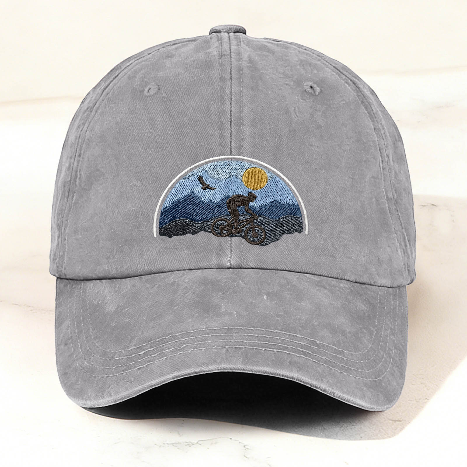 Cycling Graphic Embroidery Fashion Casual Outdoor Cap