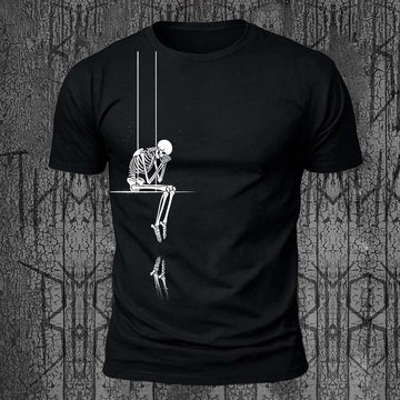 Creative Skull Print Trendy Premium Cotton T-Shirt