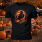 Premium Cotton Halloween Pumpkin Crow Printed T-Shirt