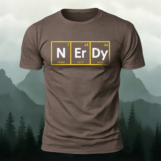 Premium Cotton Chemical Elements Printed Crew-Neck T-Shirt
