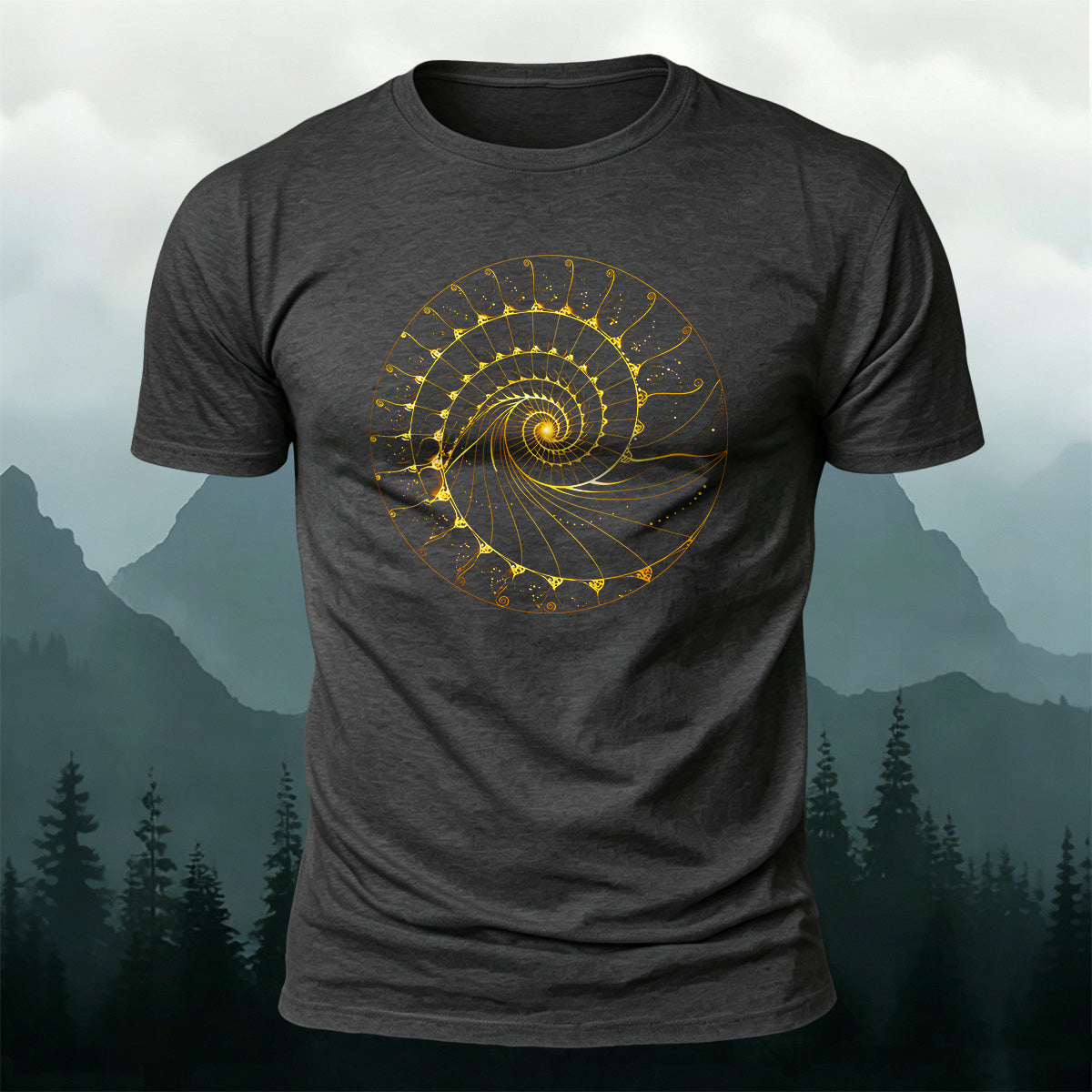 Combed Cotton Artistic Stripe Print Casual T-Shirt