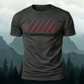 Premium Cotton Wavy Wood Grain Simple Casual T-Shirt