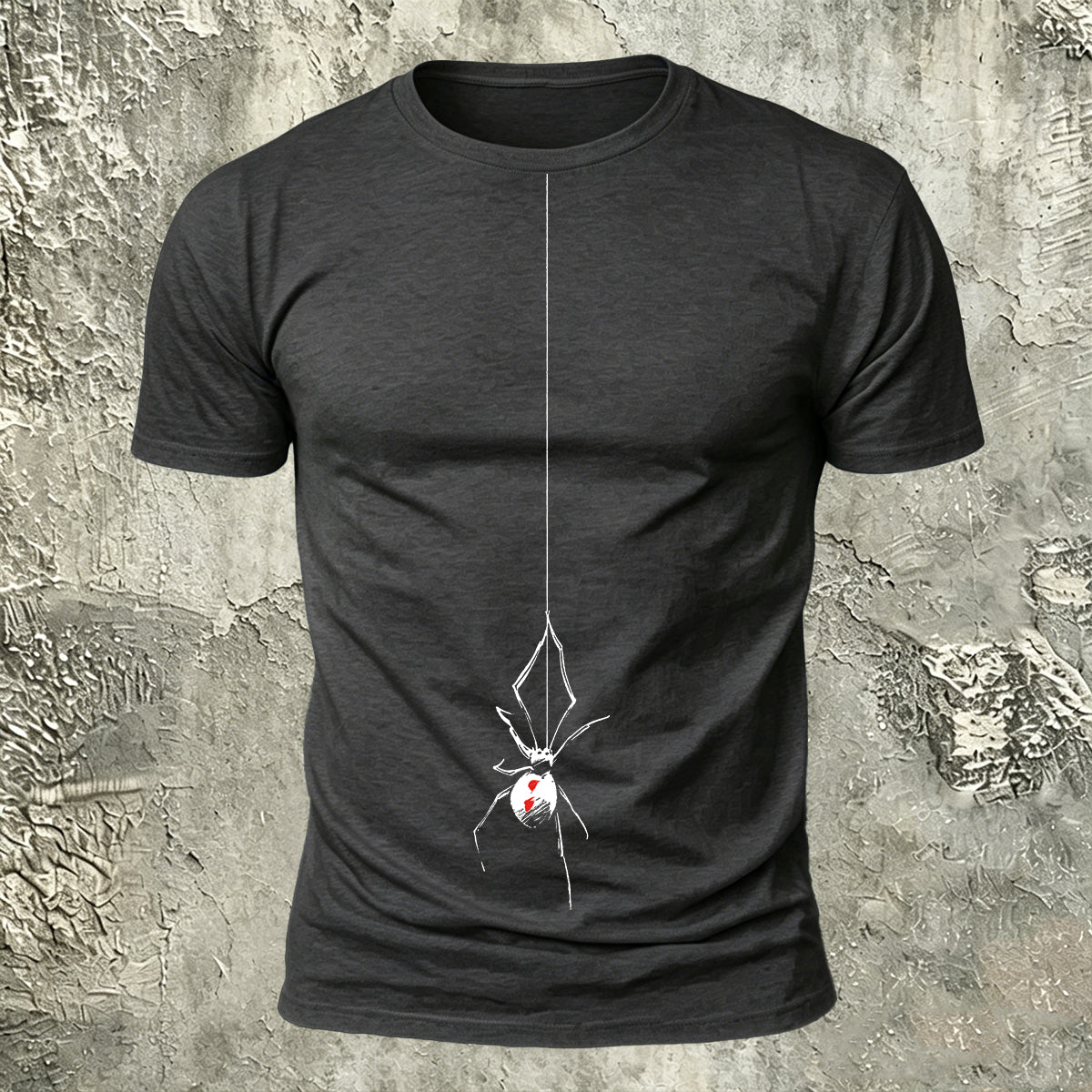 Spider Simple Print Casual 100% Cotton T-Shirt
