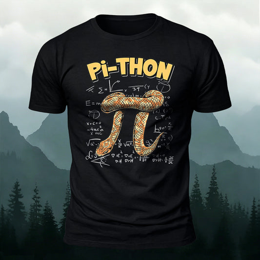 Premium Cotton Pi-Thon Printed T-Shirt