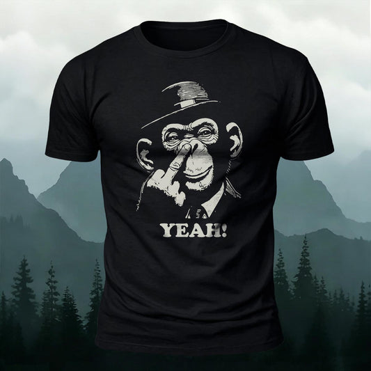 Suiting Monkey Printed Short Sleeve T-Shirt
