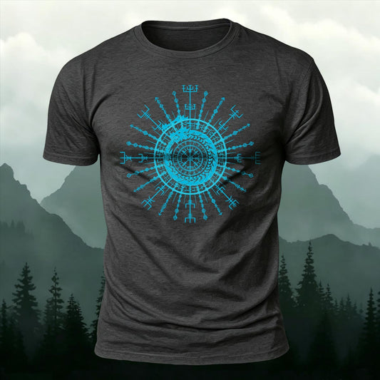 Midgard Serpent Totem Printed Short Sleeve T-Shirt