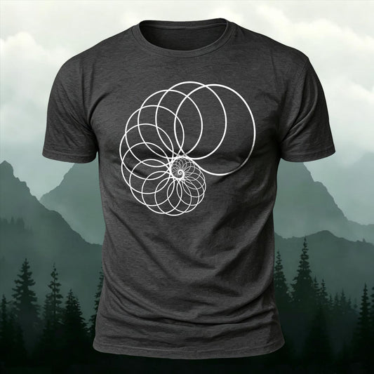Fibonacci Sequence Printed Short Sleeve T-Shirt