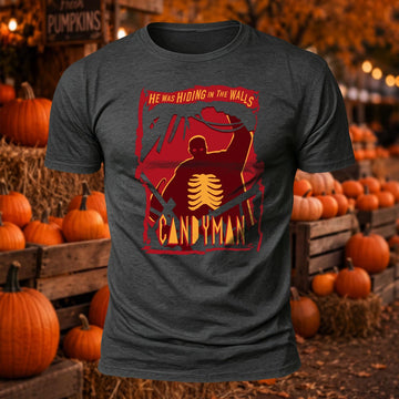 Candyman He Was Hiding In The Walls Printed Short Sleeve T-Shirt