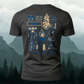 I Like to Hike Cartoon Print Breathable Outdoor Cotton T-Shirt