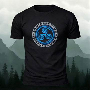 Premium Cotton Viking Totem Printed T-Shirt