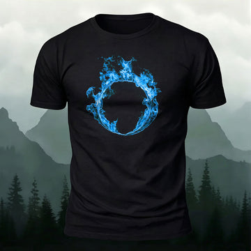 DTG Fire Circle Casual T‑Shirt
