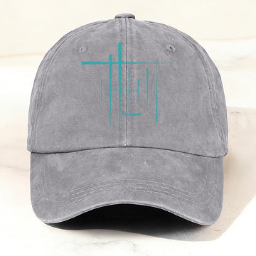 Simple Graphic Classic Distressed Print Cap