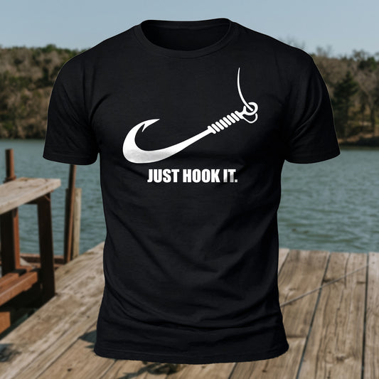 Just Hook It Printed Short Sleeve T-Shirt