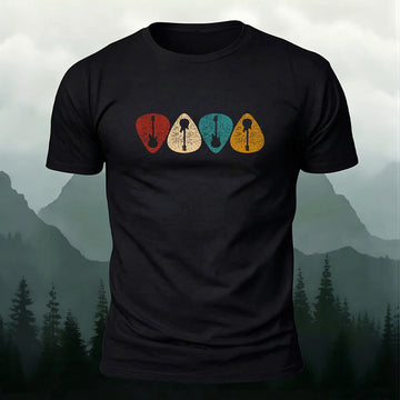 Premium Cotton Guitar Pick Printed T-Shirt