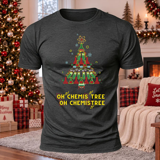Oh Chemistree Printed Casual Short Sleeve T-Shirt