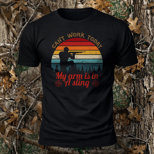 My Arm Is In A Sling Printed Short Sleeve T-Shirt