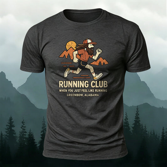 Vintage Running Casual Premium Cotton T-Shirt