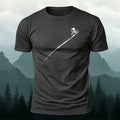 100% Cotton Cycling-Print Minimalist Casual T-Shirt