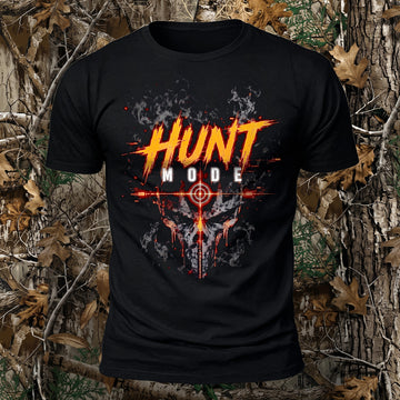 DTG Hunting Mode Printed Short Sleeve T-Shirt