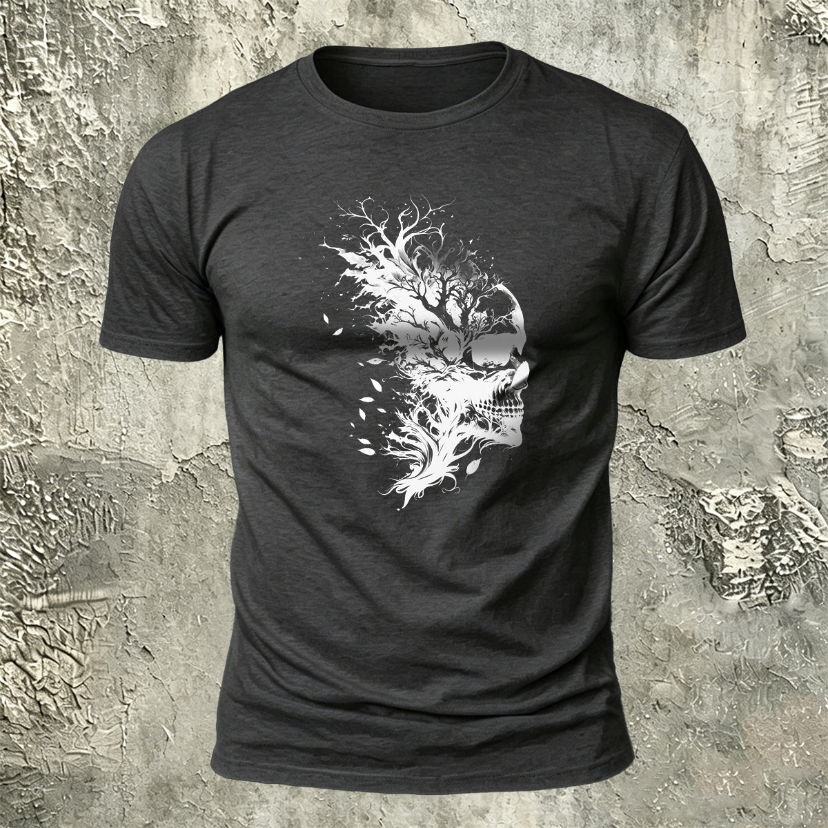 Skull Print Dark Trend 100% Cotton T-Shirt