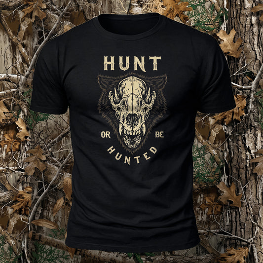 DTG Hunt Or Be Hunted Printed Short Sleeve T-Shirt