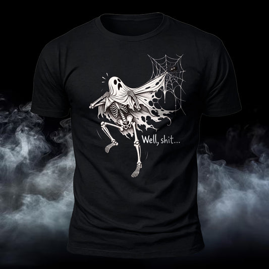 Well Shxt Ghost Printed Short Sleeve T-Shirt