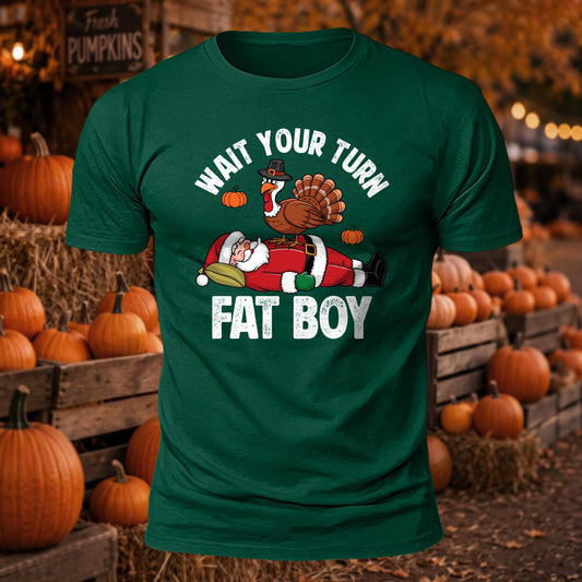 Wait Your Turn Printed Short Sleeve T-Shirt
