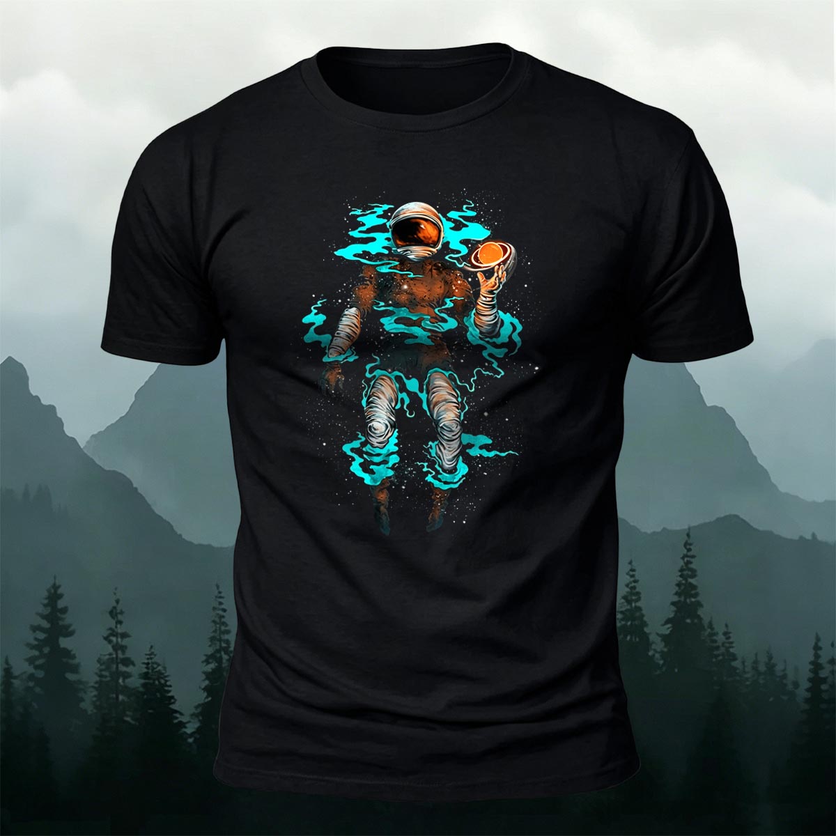 Astronaut Graphic Fashion Premium Cotton T-Shirt