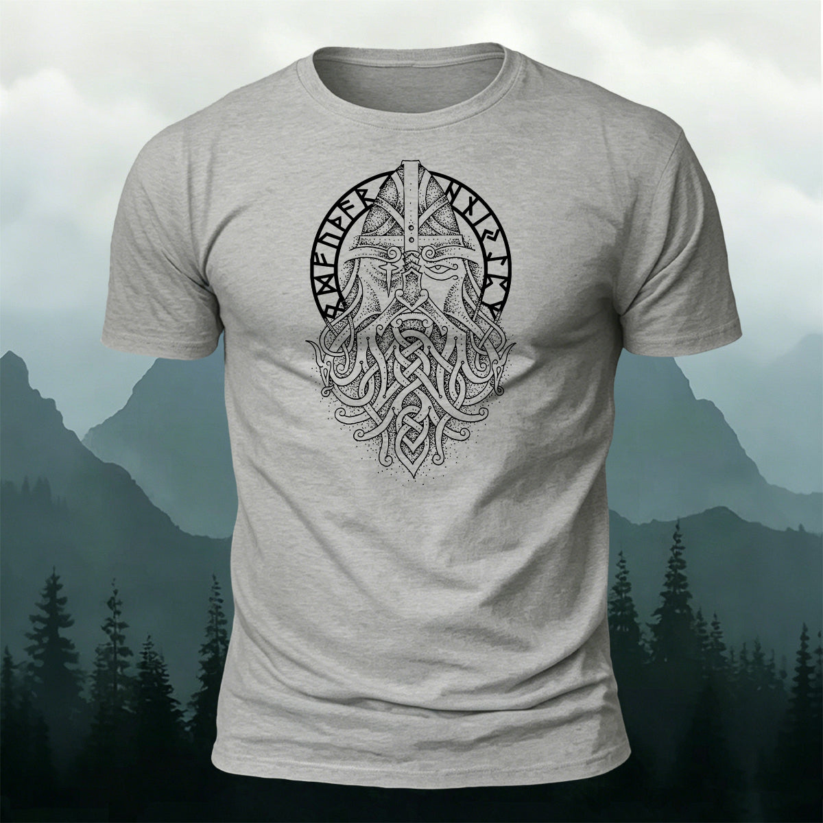 Viking Odin Tribe Casual Premium Cotton T-Shirt