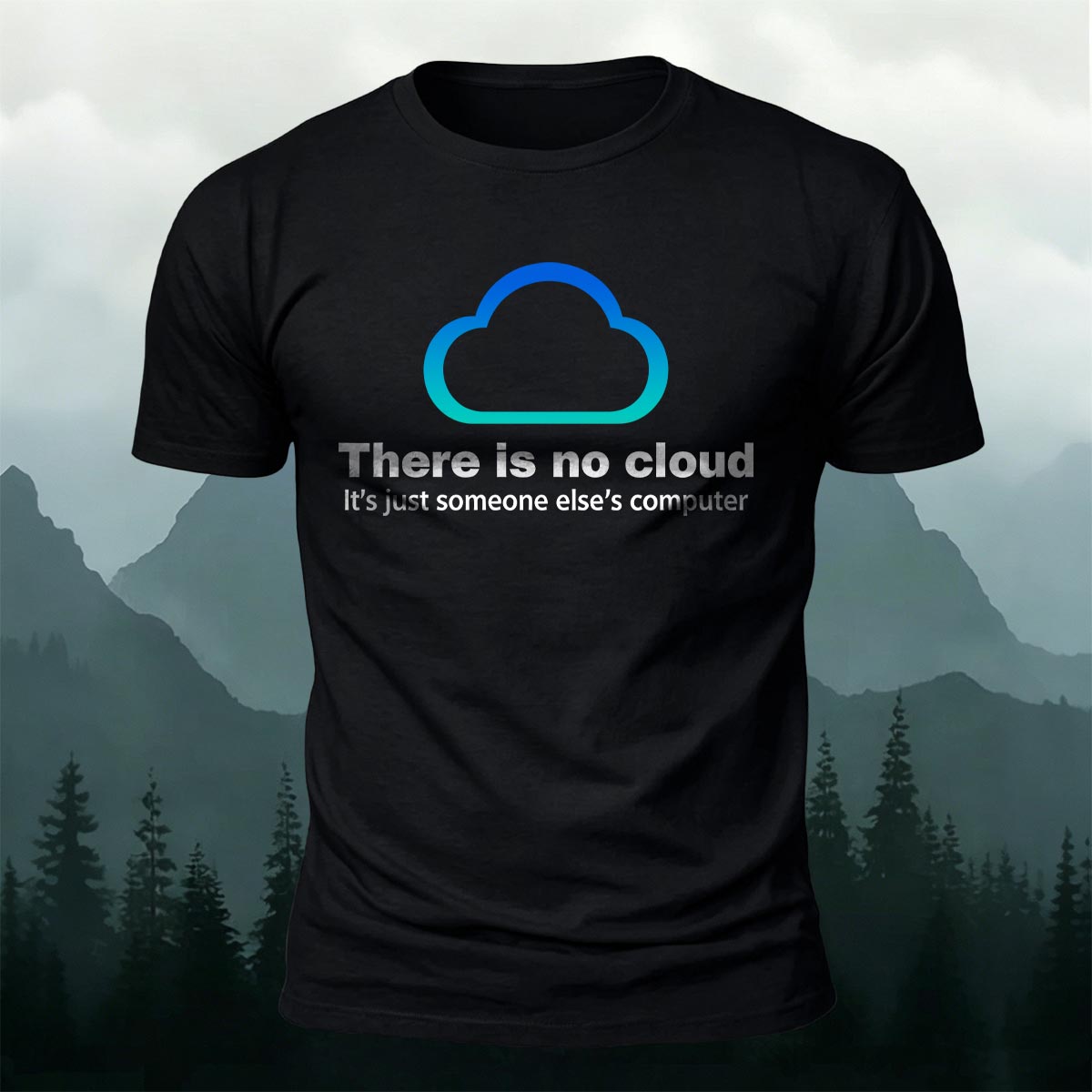 Fun Cloud Simple Creative 100% Cotton Casual T-Shirt