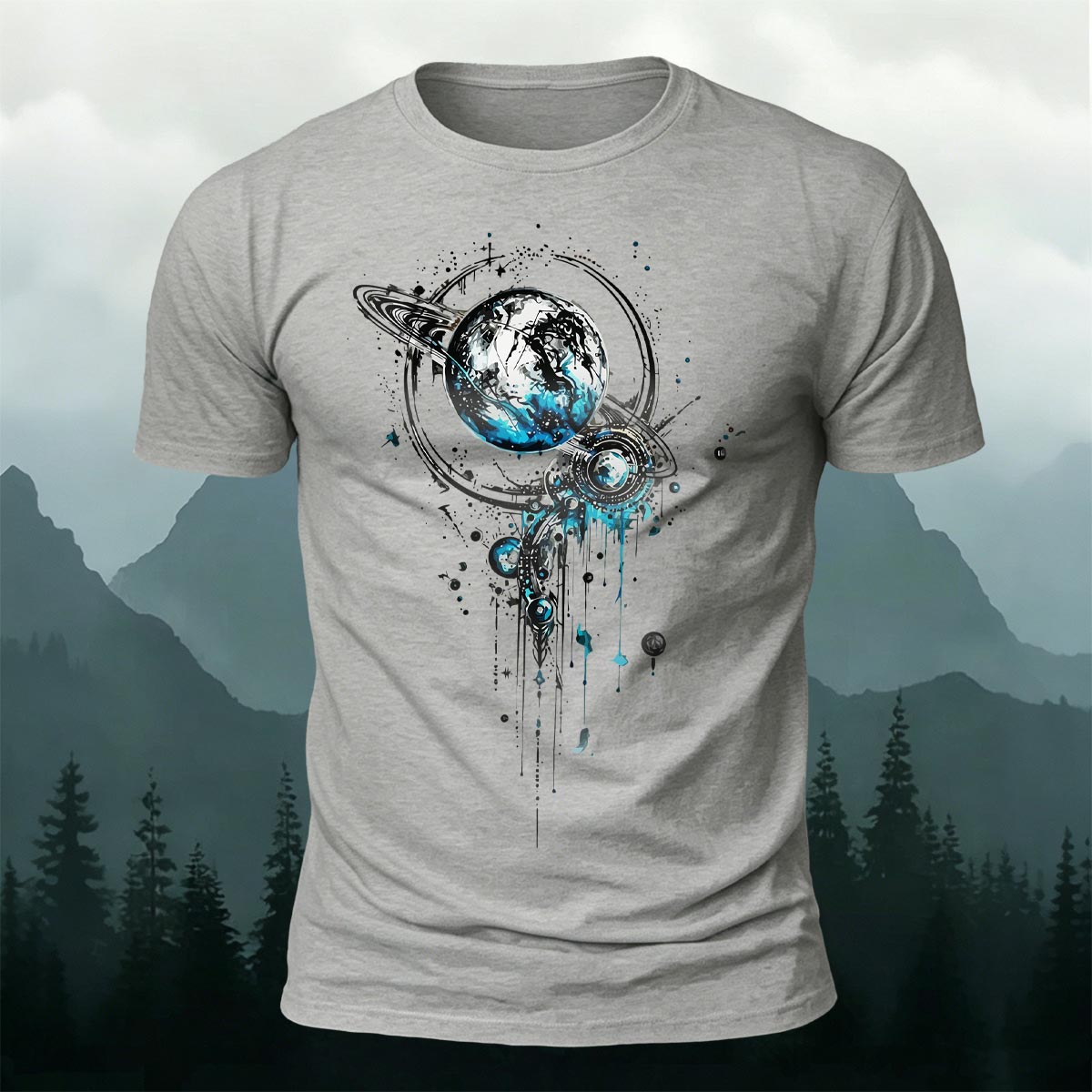 Tech Planet Fashion Print Casual Cotton T-Shirt
