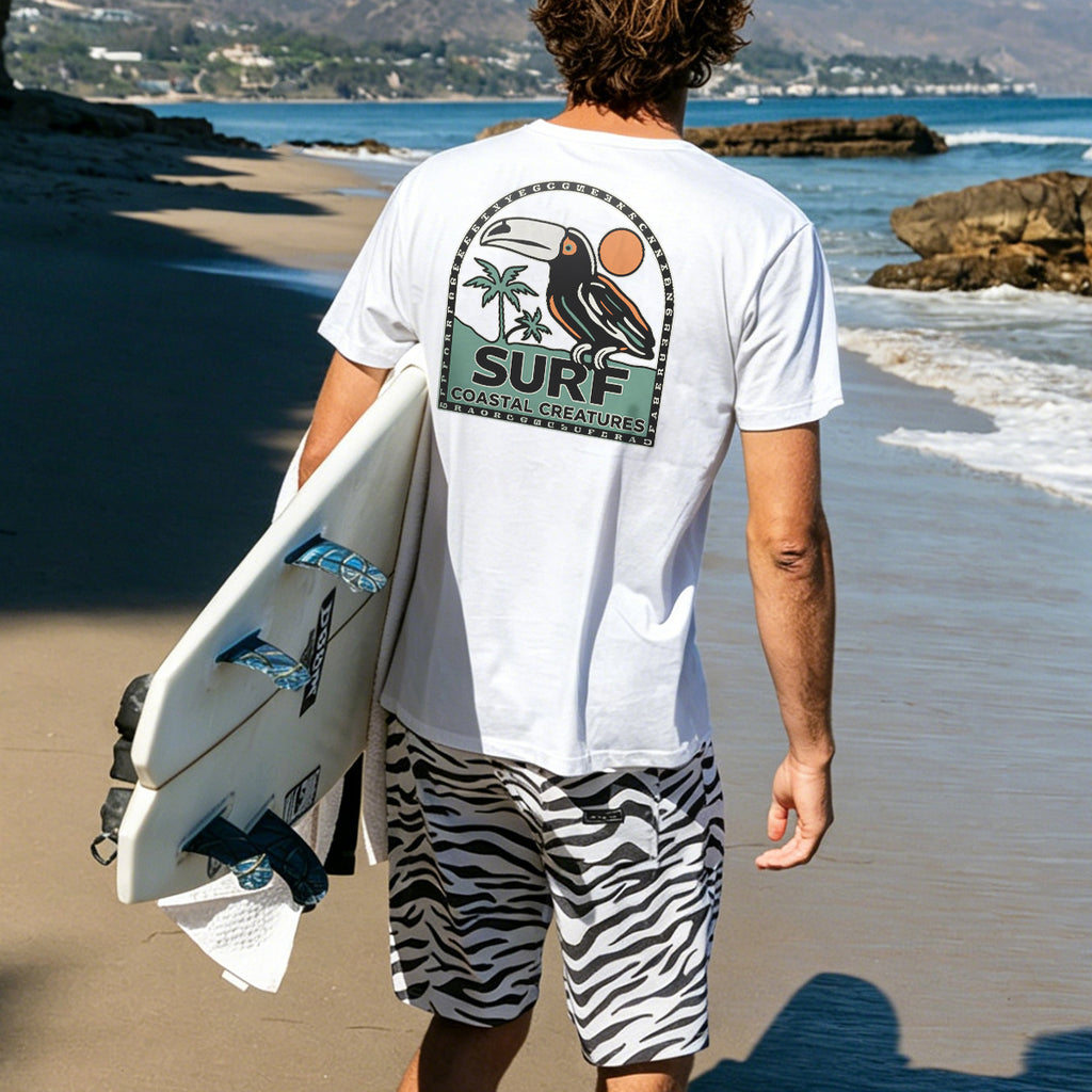 Toucan Tropical Coastal Casual Breathable T-Shirt