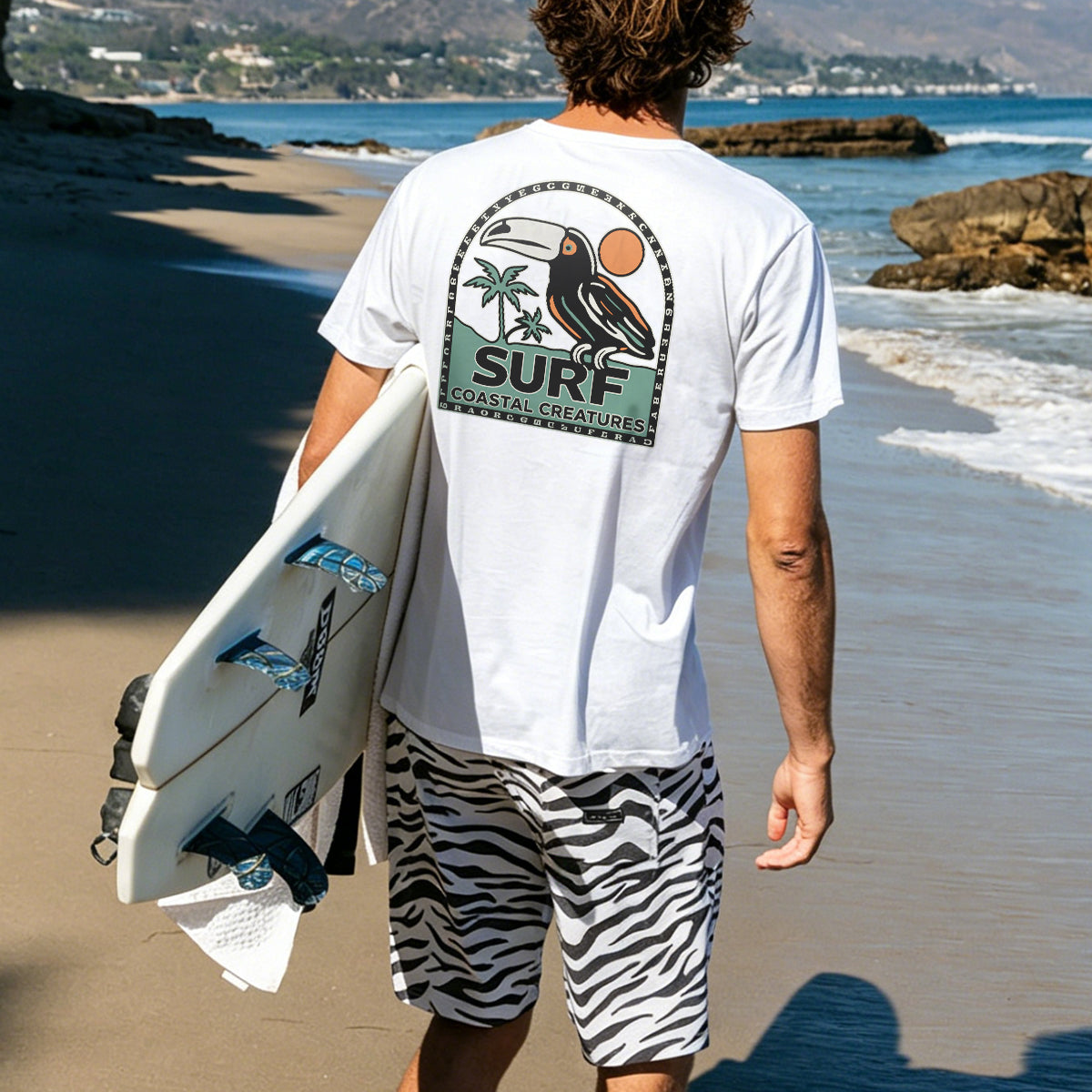 Toucan Tropical Coastal Casual Breathable T-Shirt