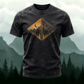 Scenic Geometric Patterns Ultra-soft Fabric T-Shirt