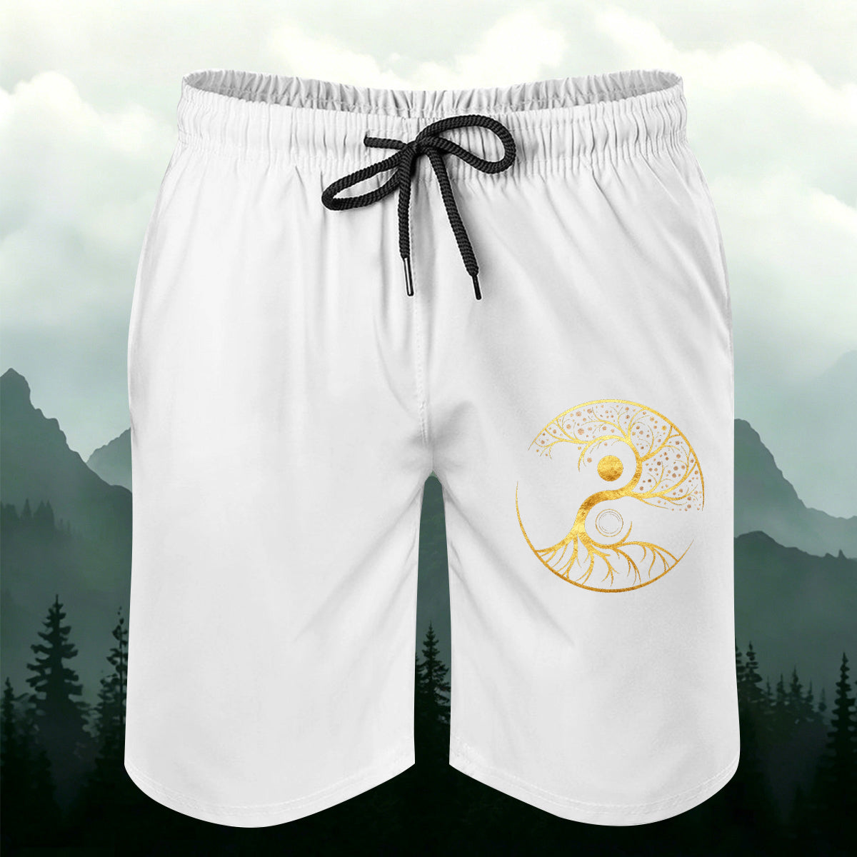 Tree of Life Design Men's Casual Shorts