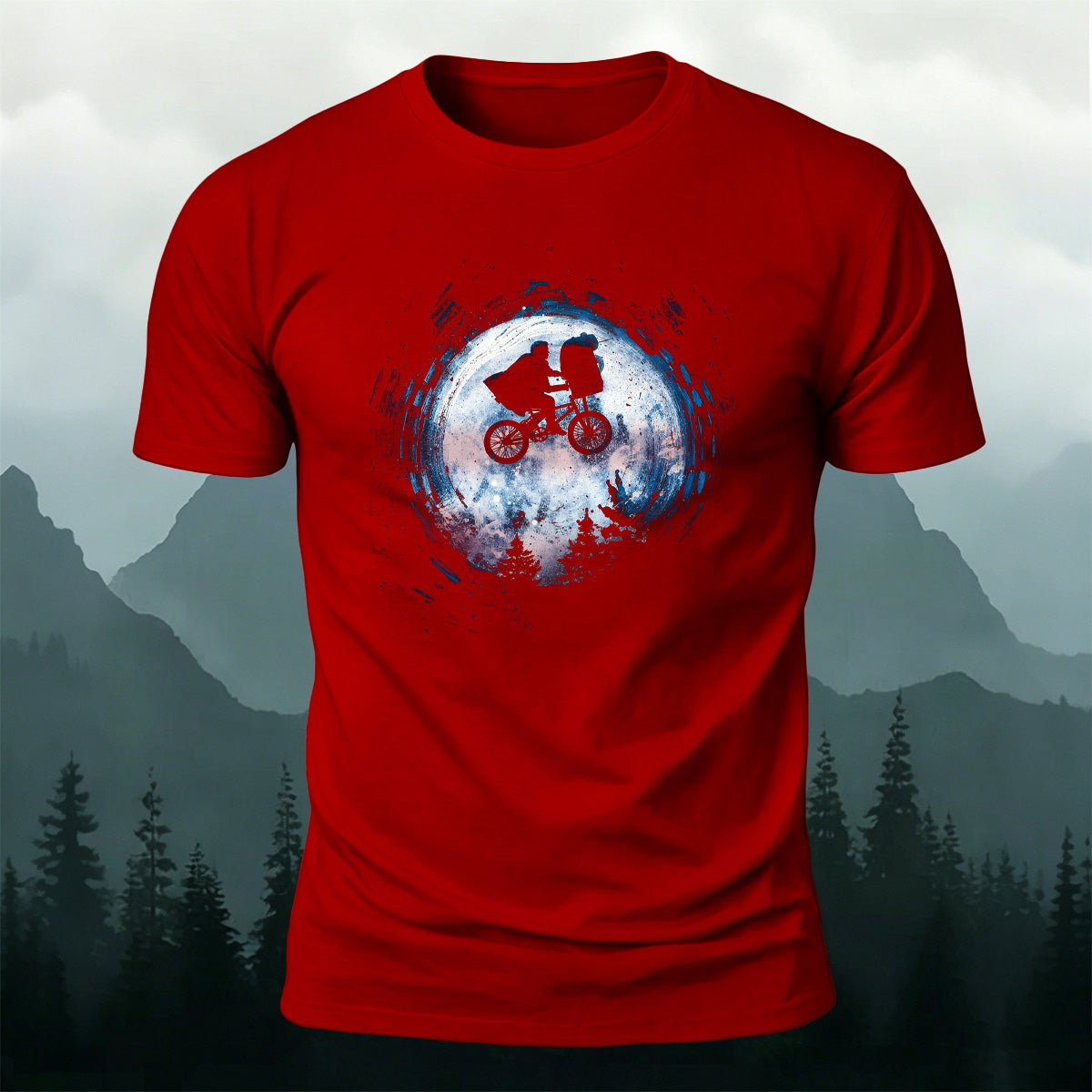 Outdoor Cycling Print 100% Cotton Casual Tee
