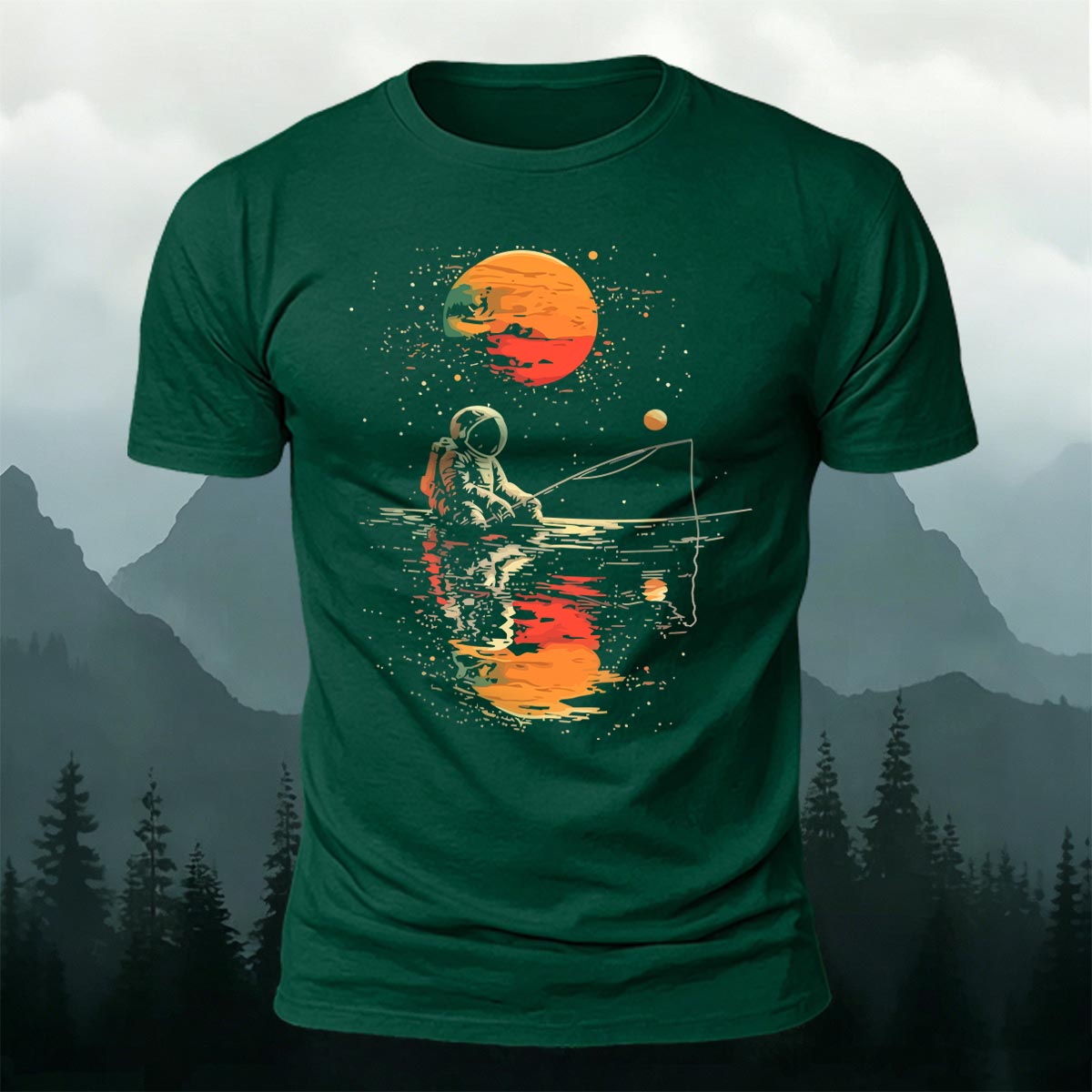 Ride the Moon Casual Cotton T-Shirt DGE