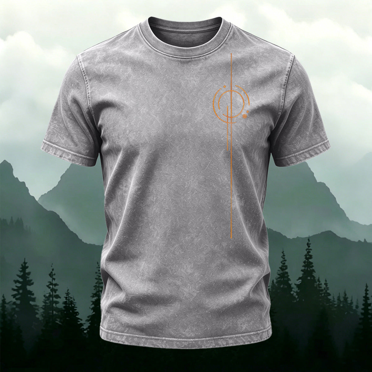 Simple Line Pattern Ultra-soft Fabric T-Shirt