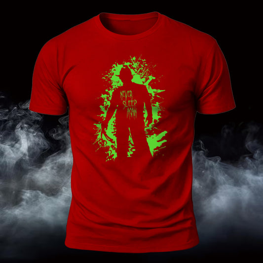 Never Sleep Again Printed Short Sleeve T-Shirt